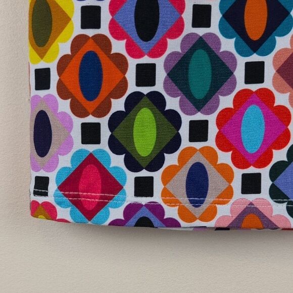 Leslie Evers Freya Skirt Multi Gems Light Pattern NWT Made In Oakland CA USA - Picture 5 of 16